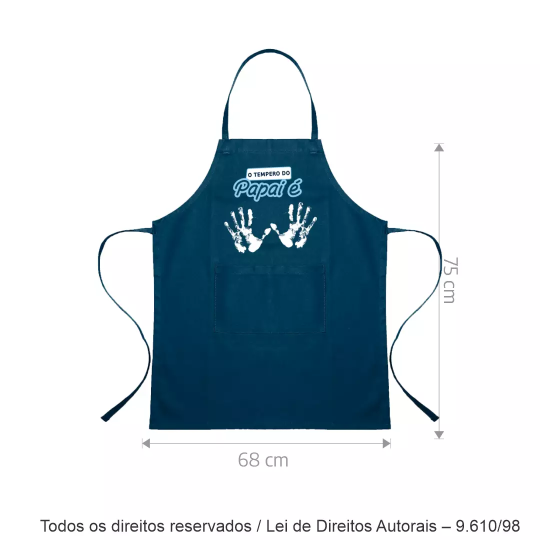 AVENTAL GRANDE DE OXFORD COM BOLSO 68X75CM AV28OX