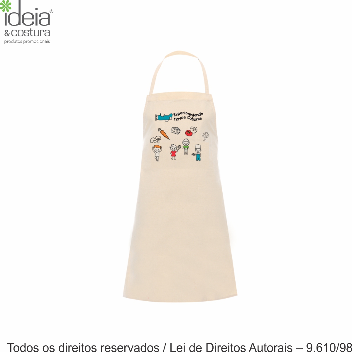 AVENTAL MINI CHEF DE ALGODAO 46X57CM AV9A