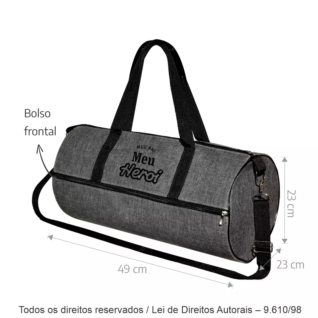 BOLSA DE VIAGEM EM NYLON MESCLA 49X23X23CM 338M