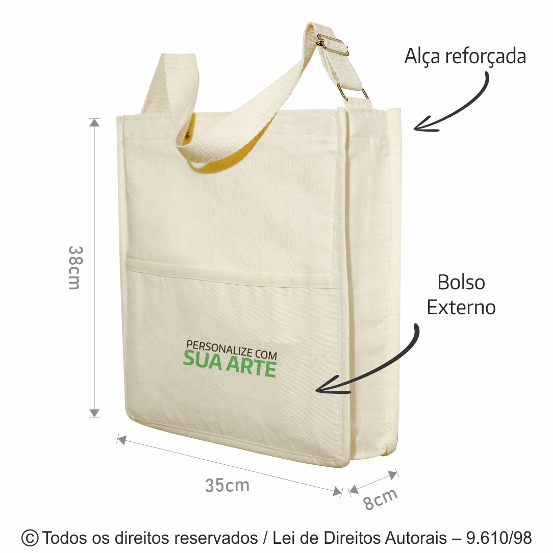 ECOBAG TRANSVERSAL 35X38X8CM 10L