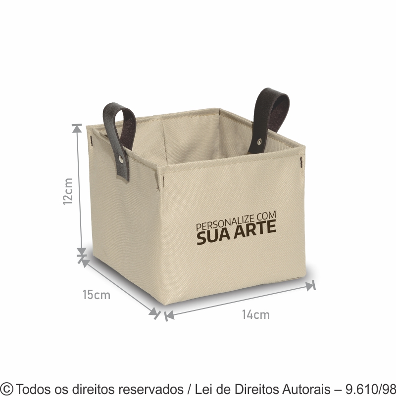 CESTO ORGANIZADOR DE NYLON 600G 15X12X14CM 41N