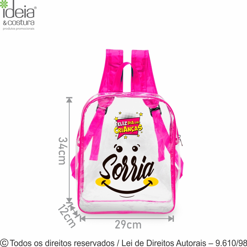 M24 MOCHILA EM PVC 28X33X10CM