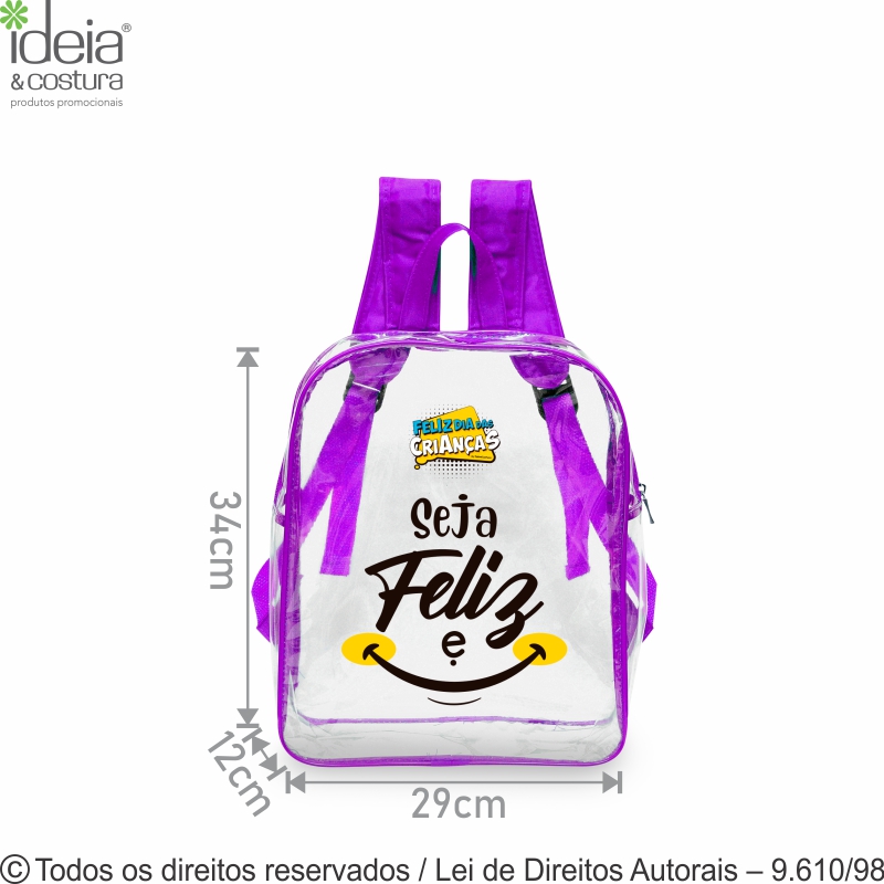 M24 MOCHILA EM PVC 28X33X10CM