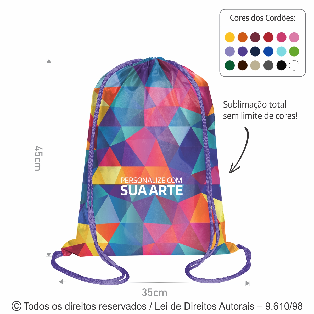 MOCHILA DE MICROFIBRA 35X45CM M33M