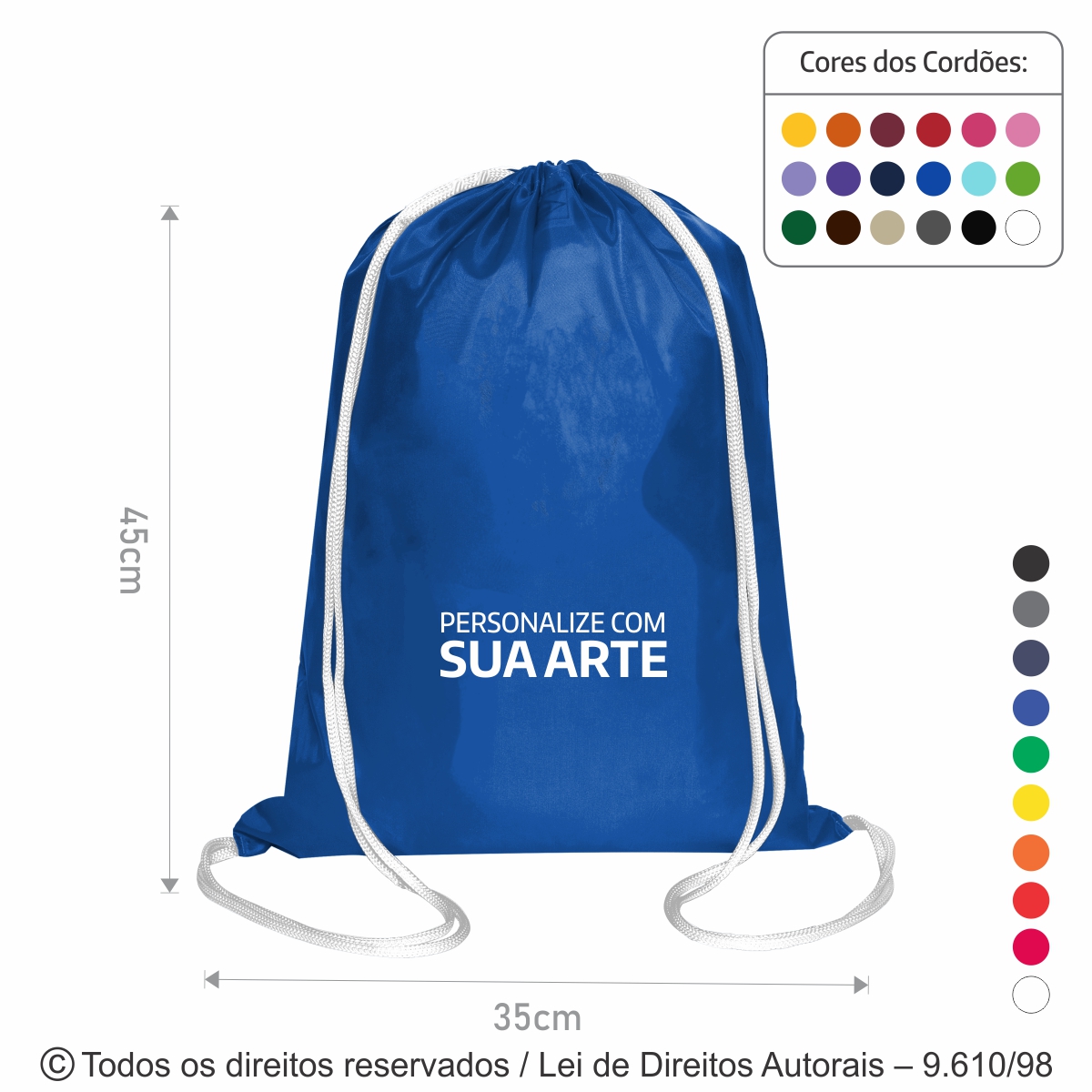 MOCHILA DE NYLON RESINADO 35CMX45CM M33