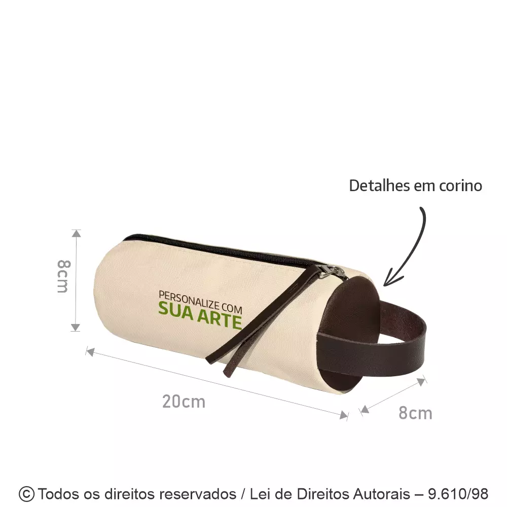 NECESSAIRE DE LONA 410G 20X8X8CM N80LP