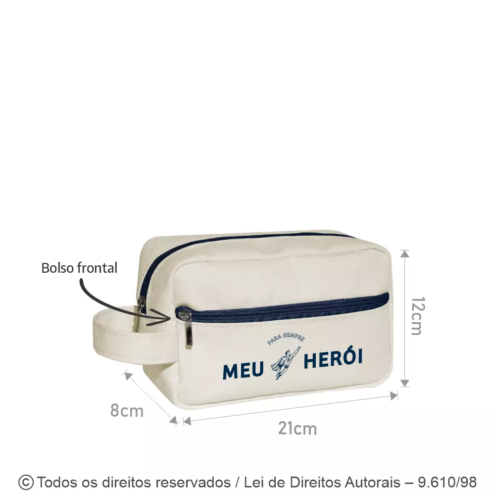 NECESSAIRE DE LONA 410G 21X12X8CM N92LP