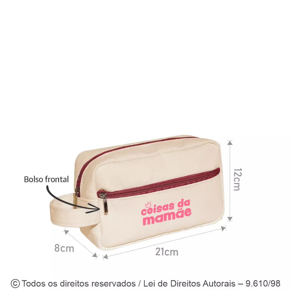 NECESSAIRE DE LONA 410G 21X12X8CM N92LP