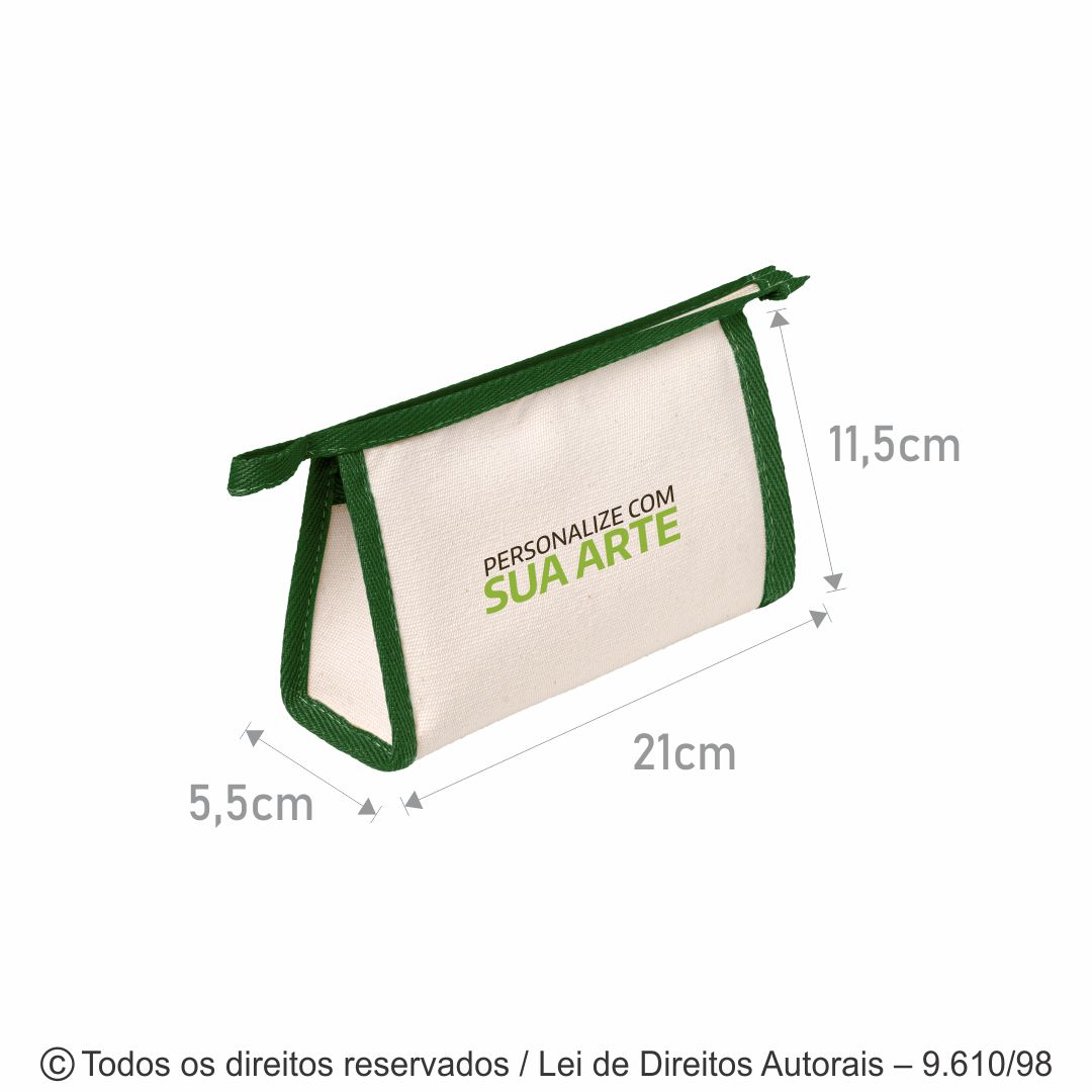 NECESSAIRE DE LONA CRUA 21X11,5X5,5CM N10LP