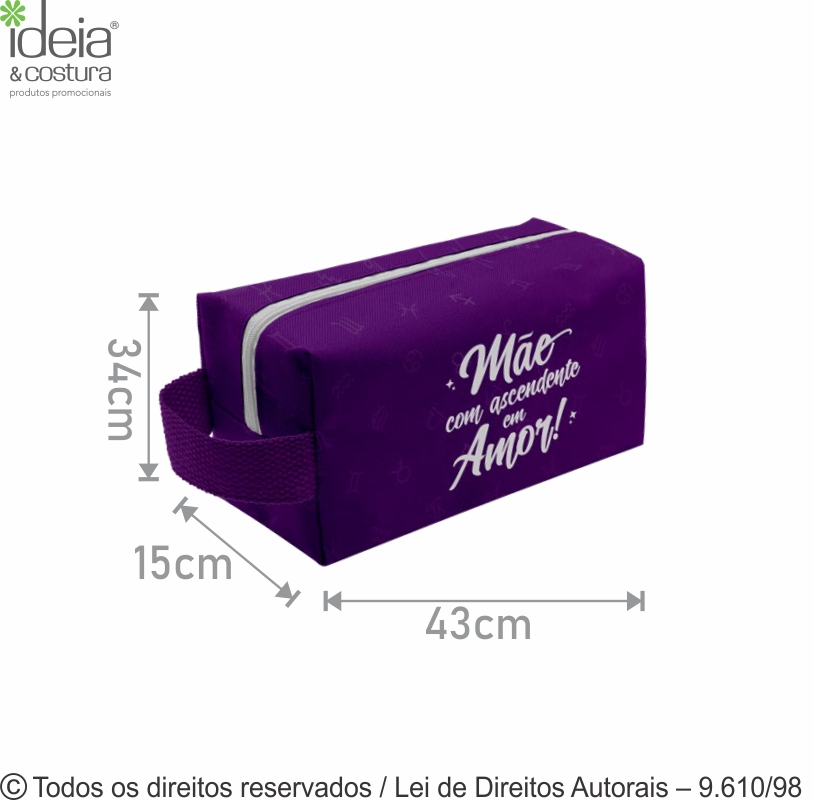 NECESSAIRE DE NYLON 22X10X7CM N6