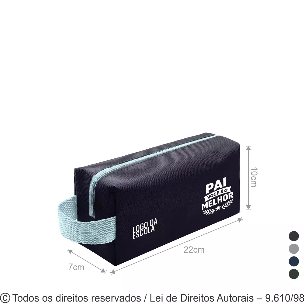 NECESSAIRE DE NYLON 600G 22X10X7CM N6