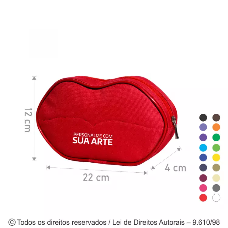 NECESSAIRE DE NYLON 600G 22X12X4,5CM N104