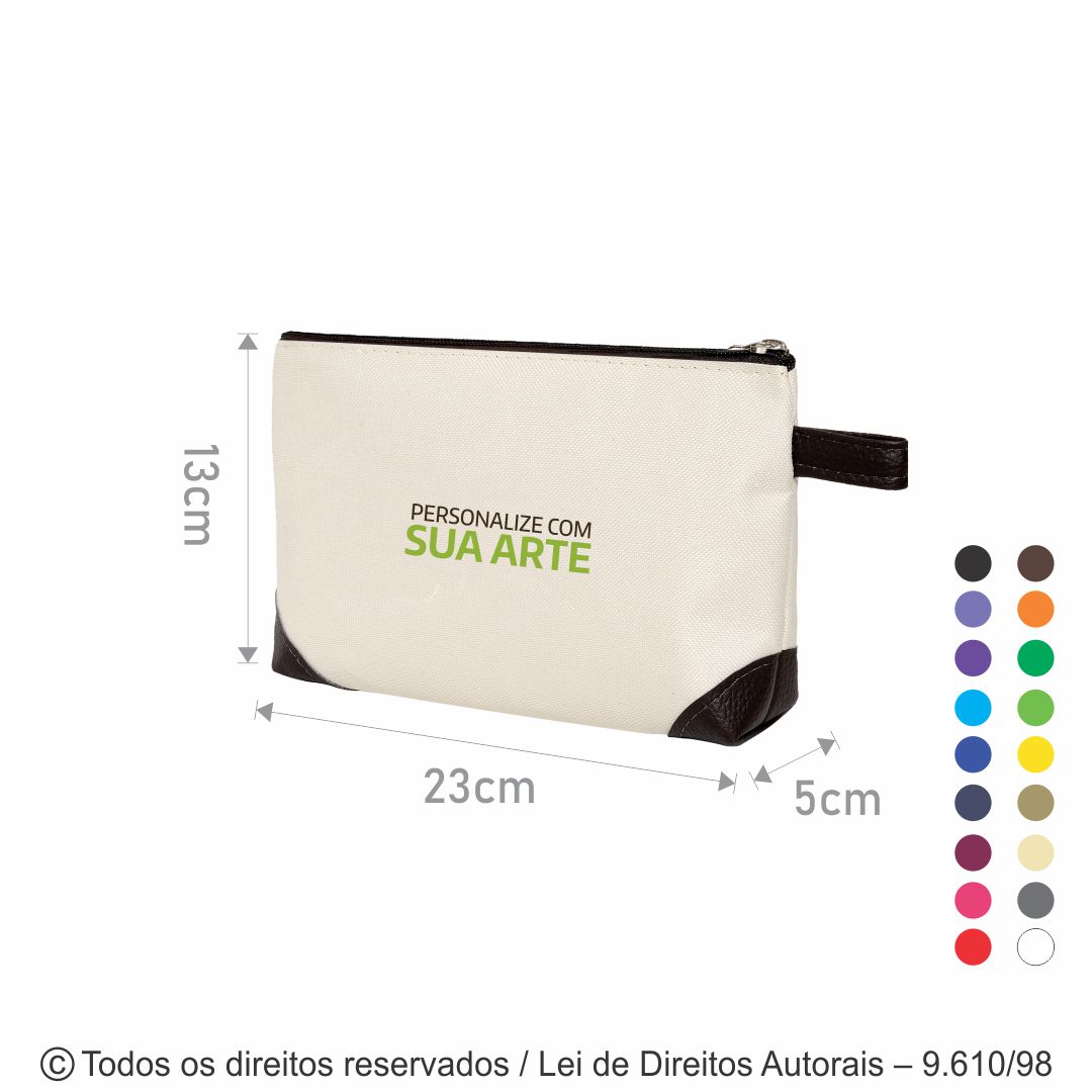 NECESSAIRE DE NYLON 600G 23X13X5CM N63