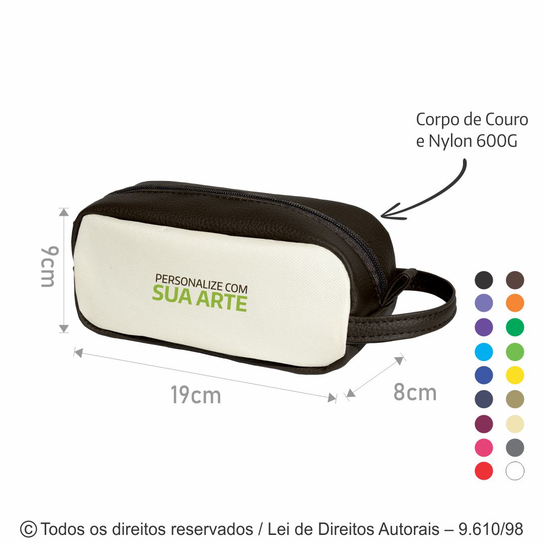 NECESSAIRE DE NYLON 600G E CORINO 19X9X8CM N90