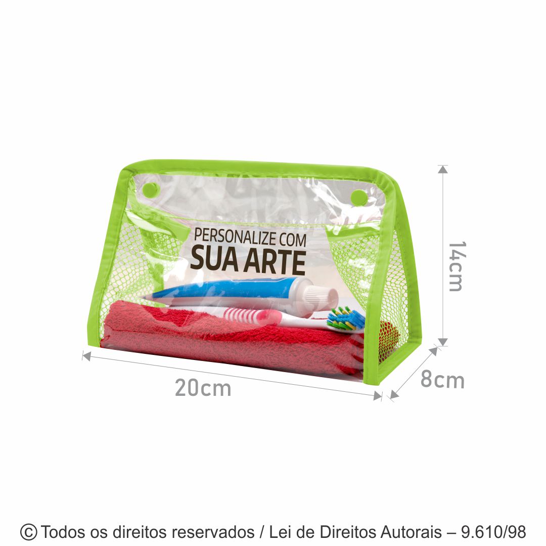 NECESSAIRE DE PVC 20X14X8CM N8