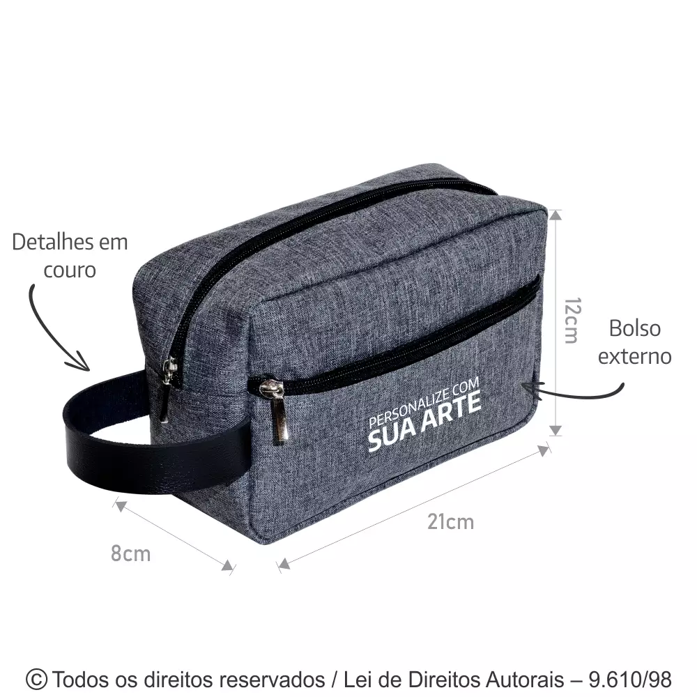 NECESSAIRE DE SIENA MESCLA 21X12X8CM N100