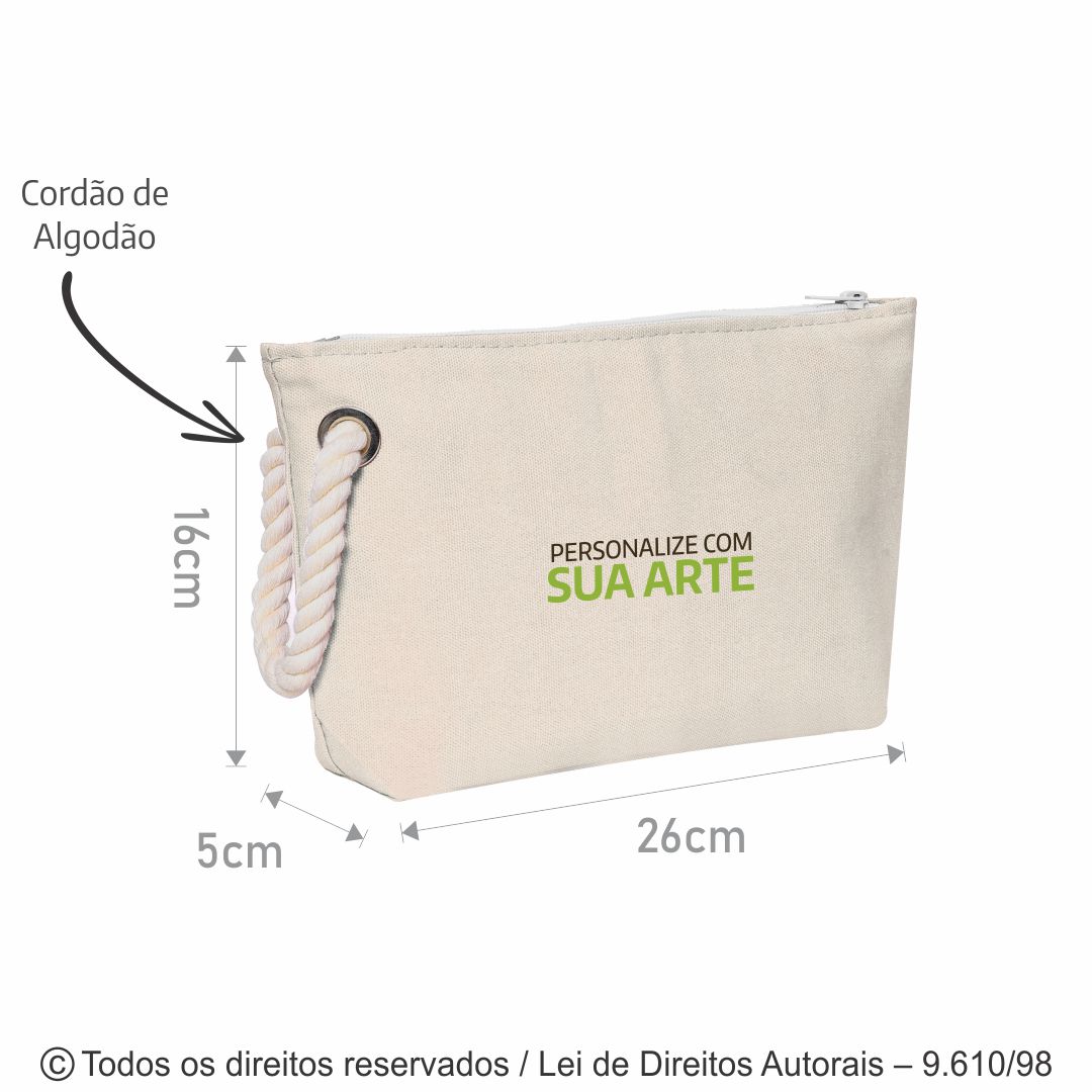 NECESSAIRE LONA LEVE 26X16X5CM N94L