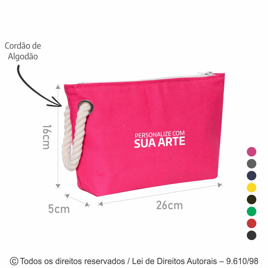 NECESSAIRE LONA LEVE 26X16X5CM N94LC