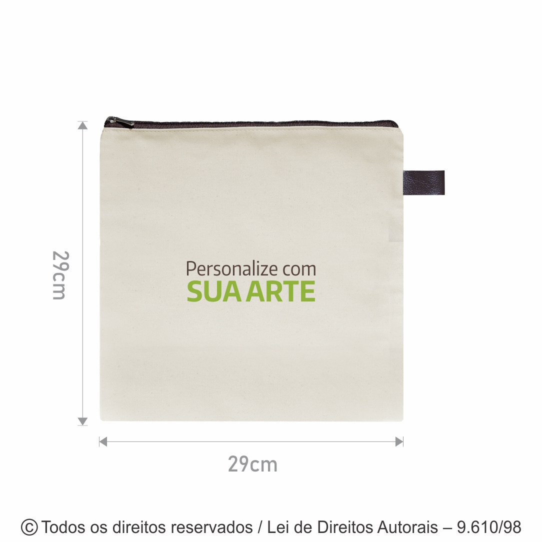 ORGANIZADOR DE LONA 240G 29X29CM CRU N93