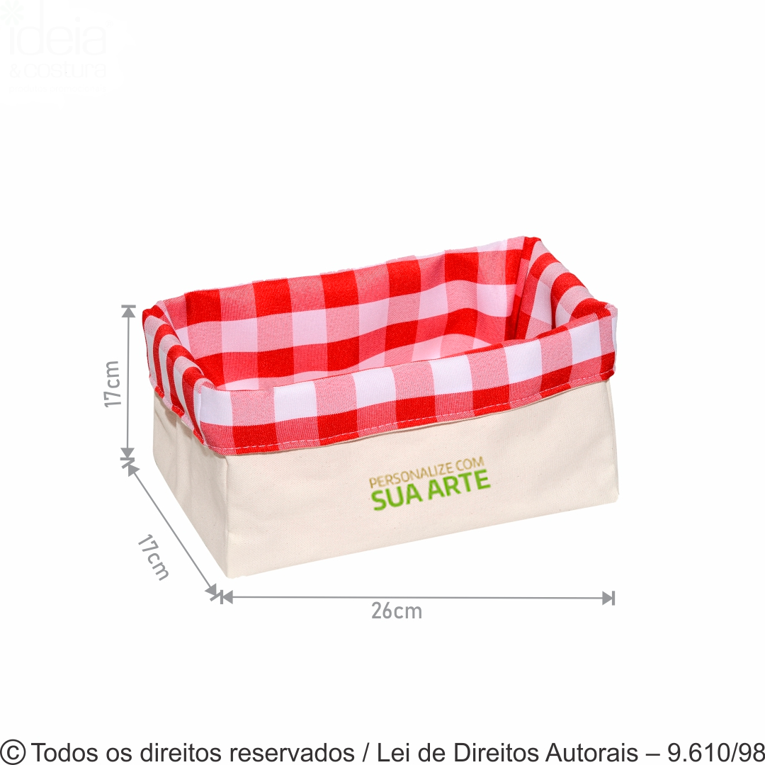ORGANIZADOR DE LONA E OXFORD 26x17x17CM 16LOX