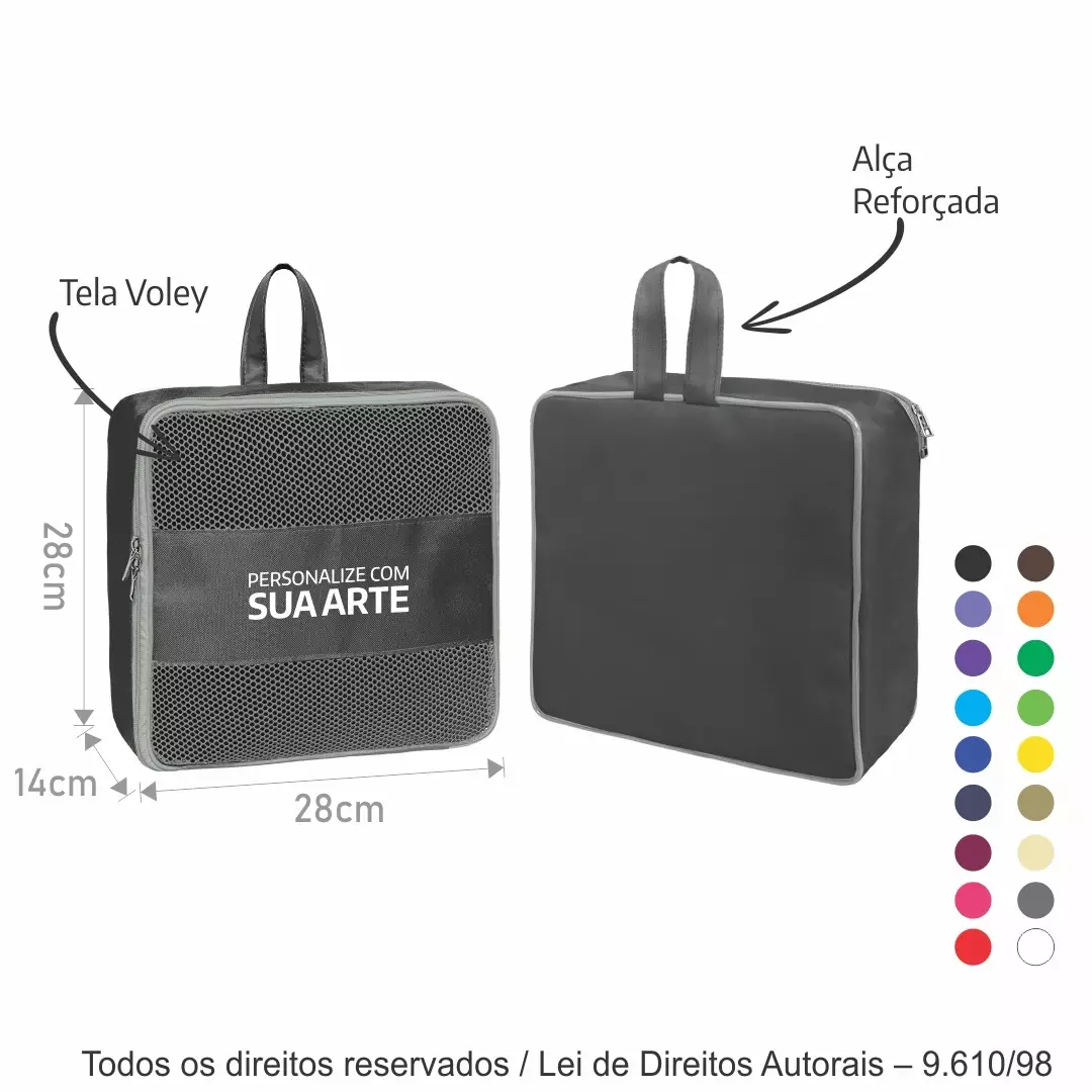 ORGANIZADOR DE NYLON 28X28X14CM 512N