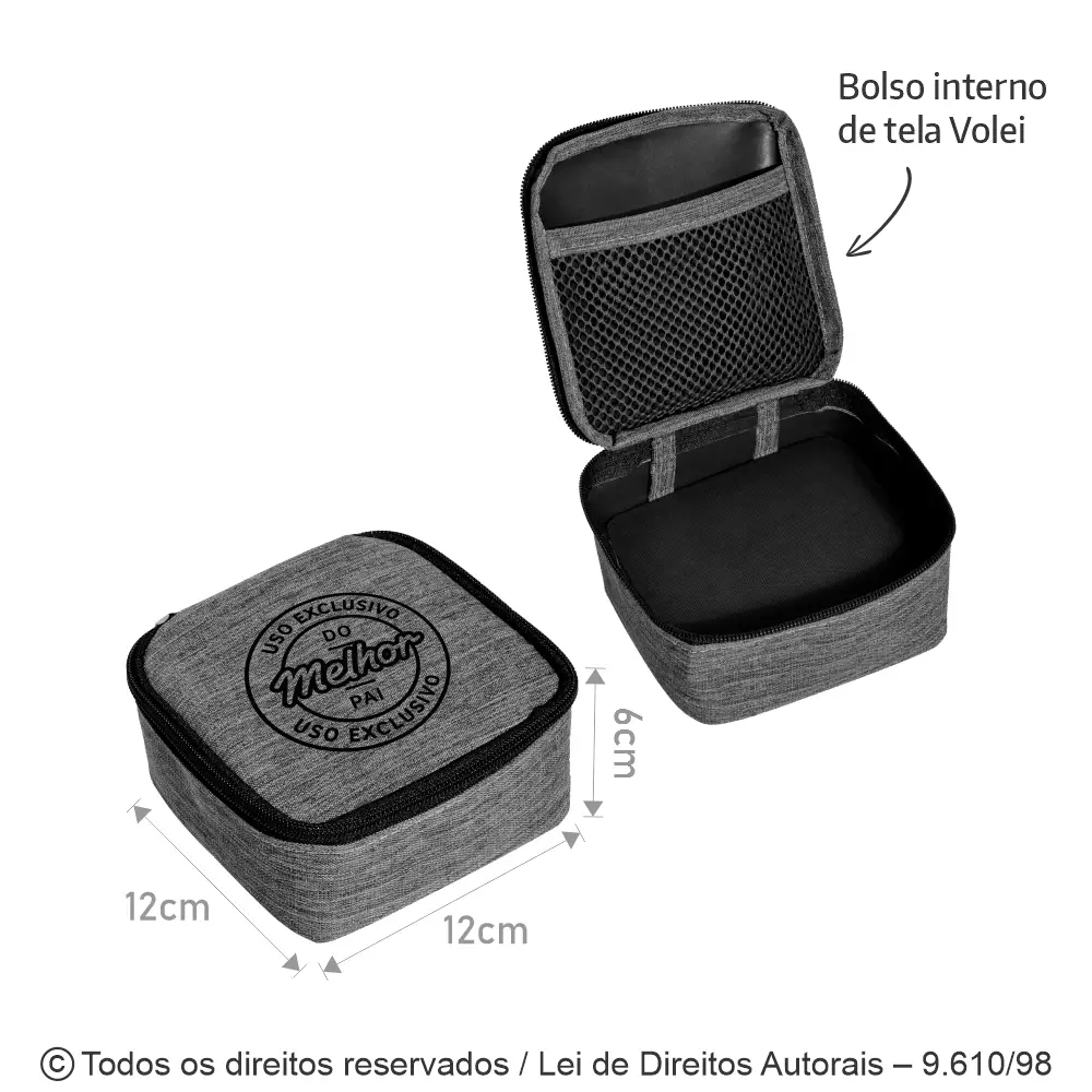 ORGANIZADOR EM TECIDO MESCLA 12X12X6CM 340M
