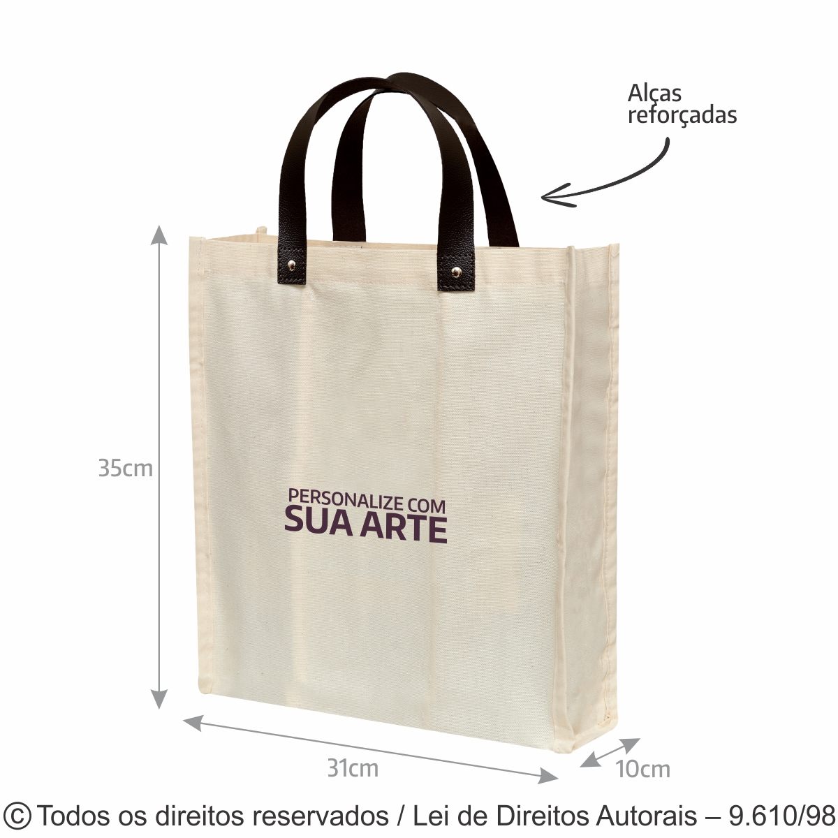 PORTA GARRAFA PARA 3 GARRAFAS LONA  NATURAL 240g 31X35X10CM 431L