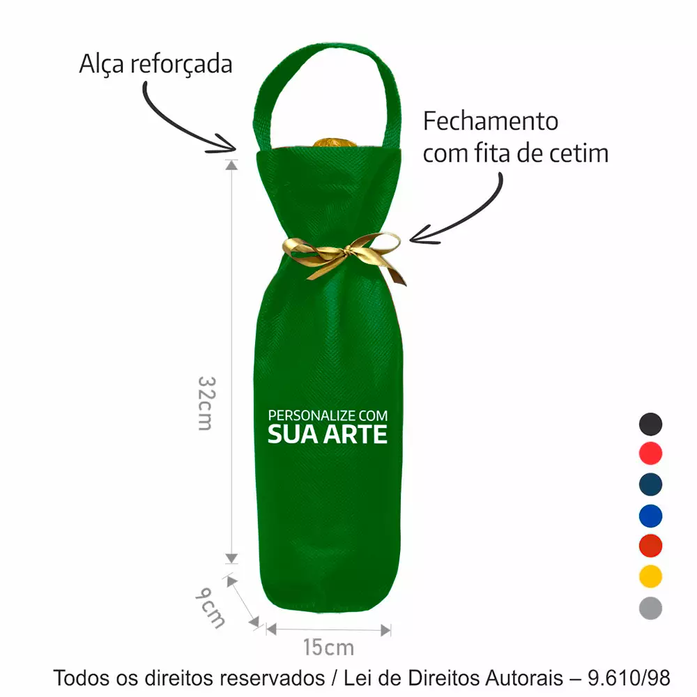 PORTA GARRAFA TNT 60G 15X32X9CM 405T2
