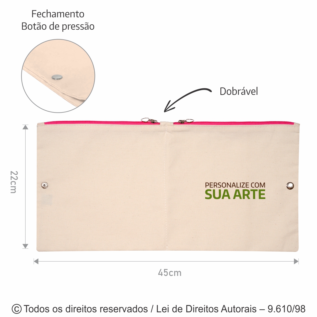 PORTA LINGERIE DE LONA 240G 45X22CM 059L