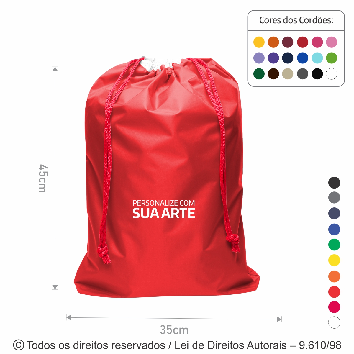SACO ORGANIZADOR DE NYLON 35X45X5,5CM 129N