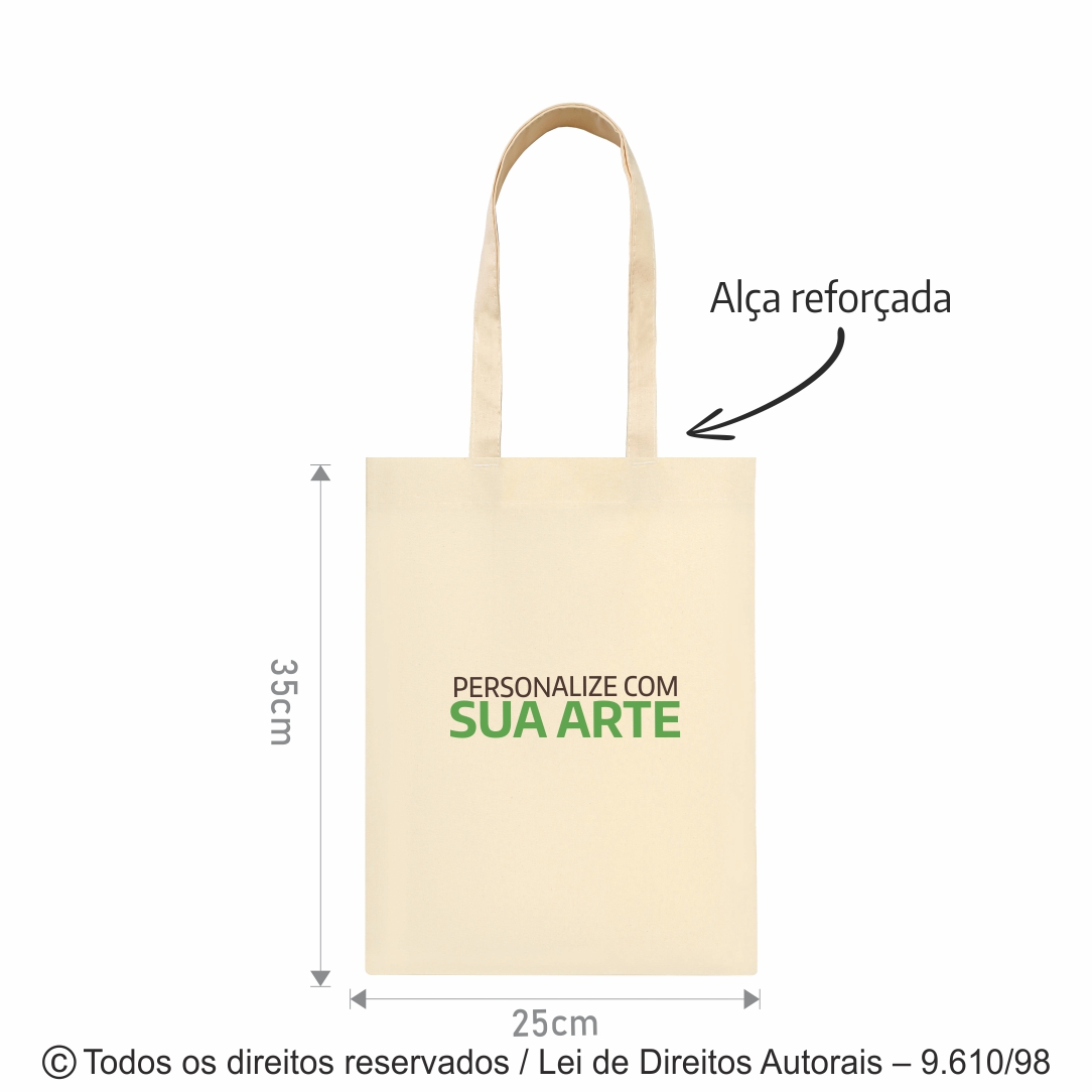 ECOBAG DE ALGODAO 25X35CM 23A