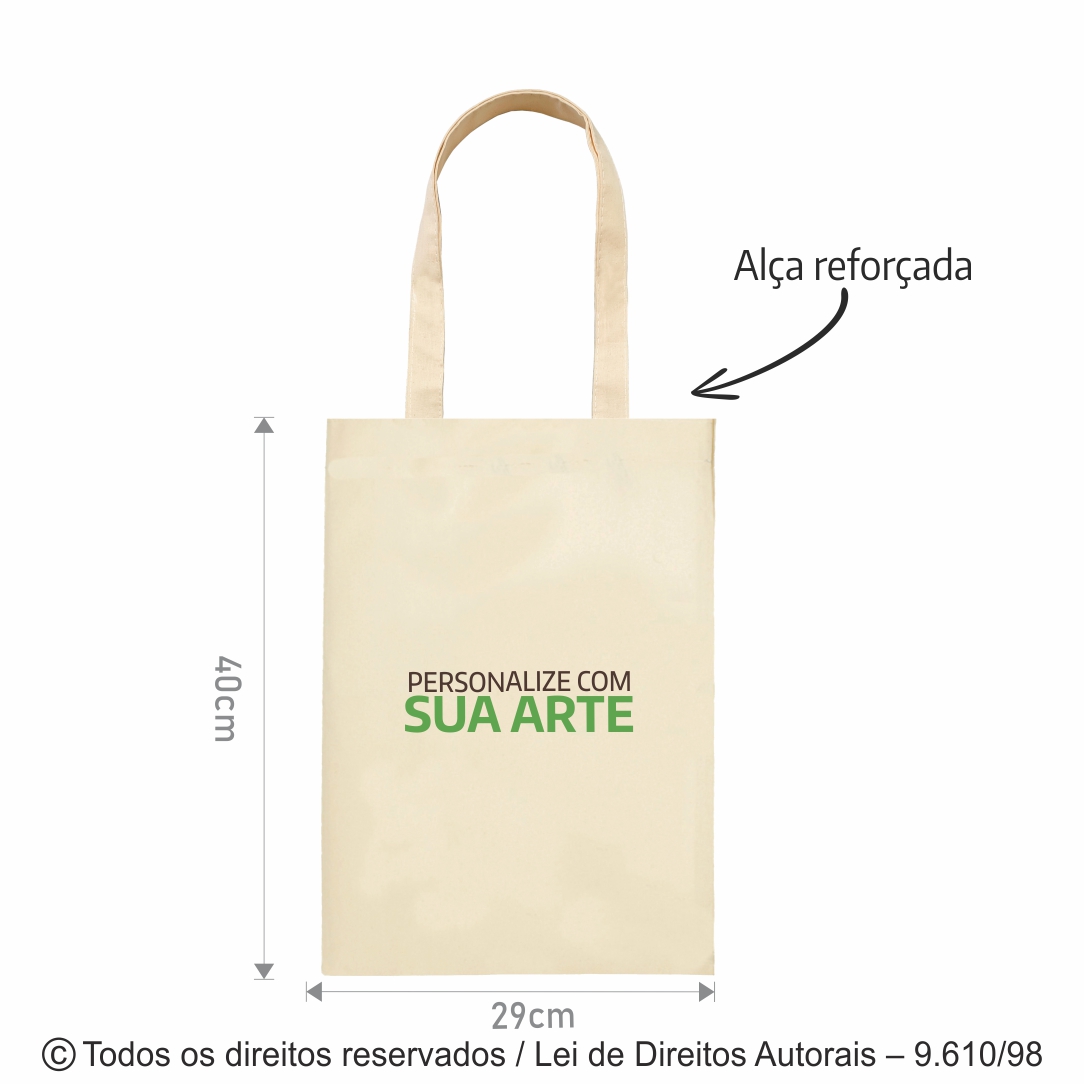 ECOBAG DE ALGODAO 29X40CM 20A