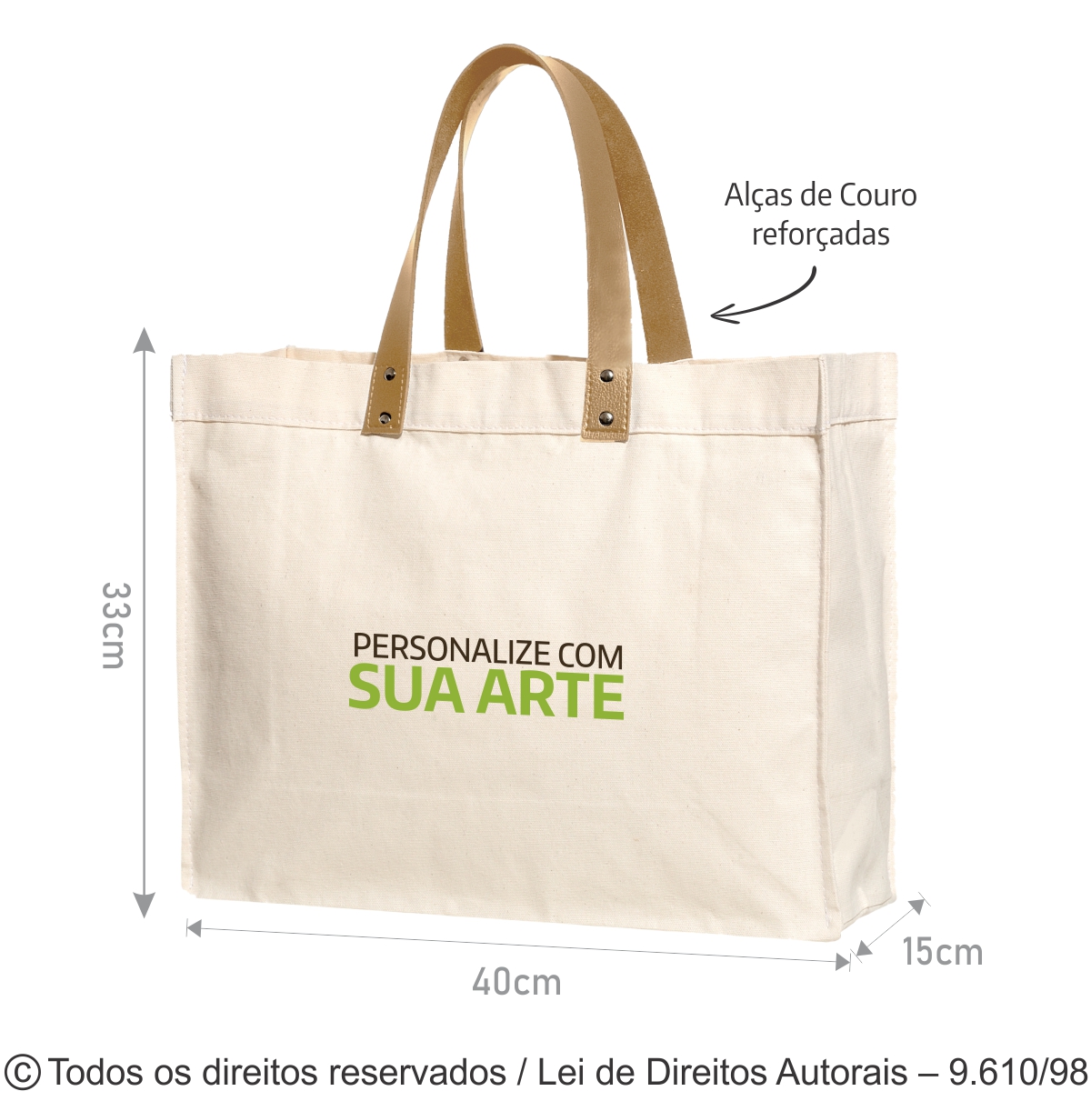 ECOBAG DE LONA 240G 40x33x15CM  260L