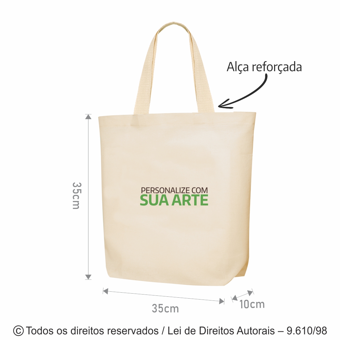 ECOBAG DE LONA 35X35X10CM 24L