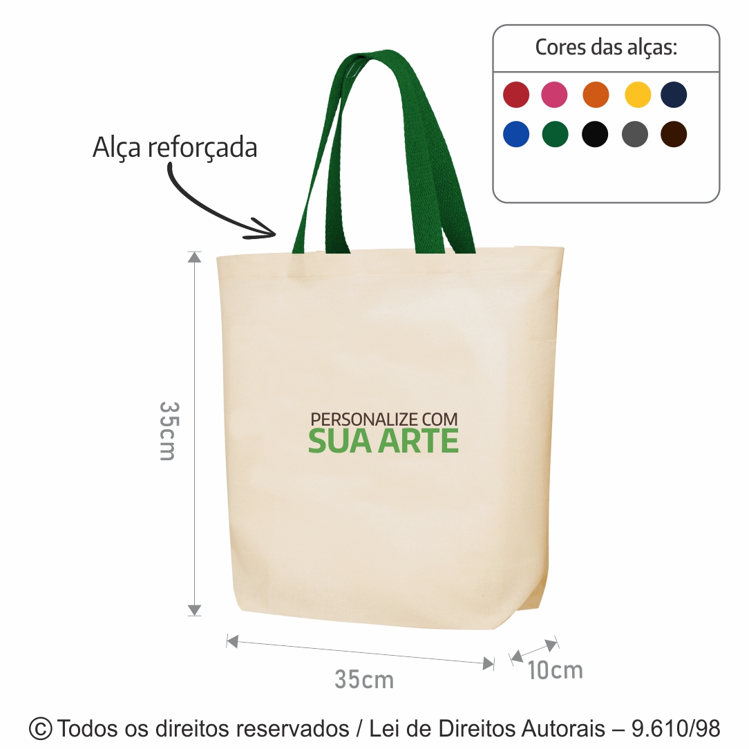 ECOBAG DE LONA  35X35X10CM 24LFC