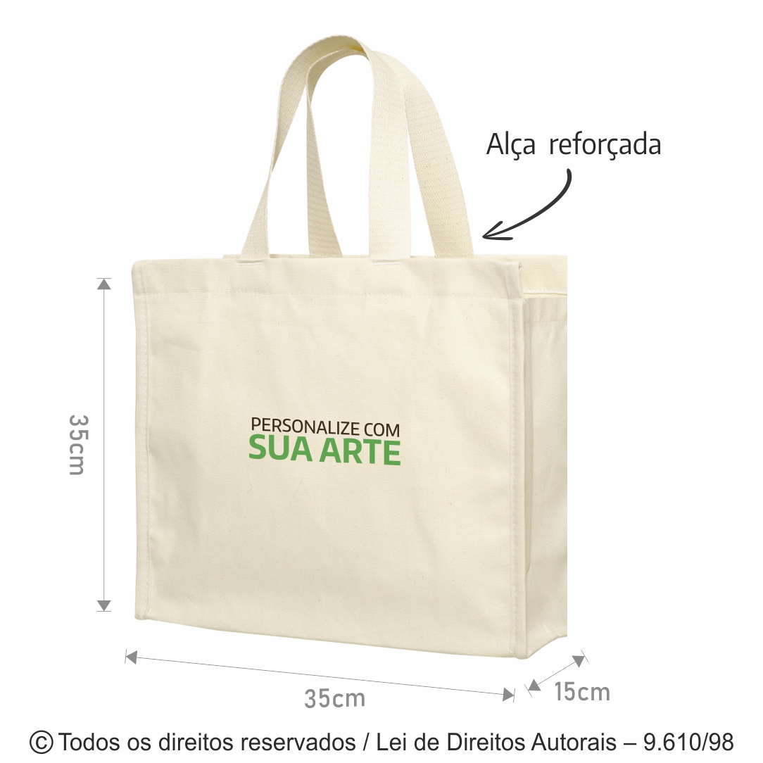 ECOBAG DE LONA 35X35X10CM 31L