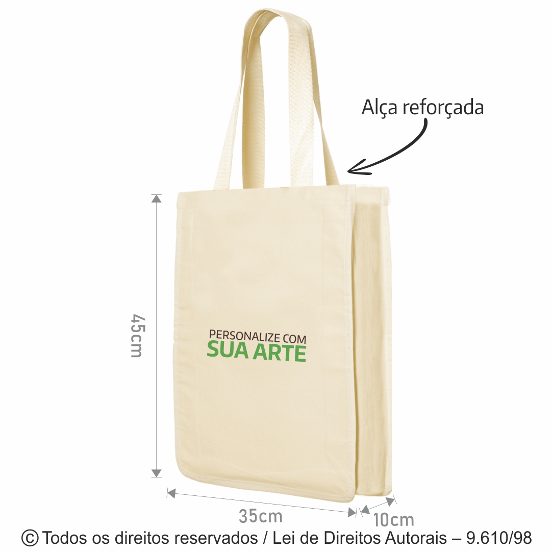 ECOBAG DE LONA 35X45X10CM 8L