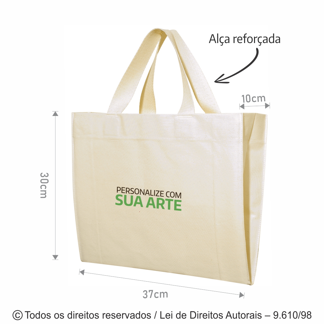 ECOBAG DE LONA 37X30X10CM 29L