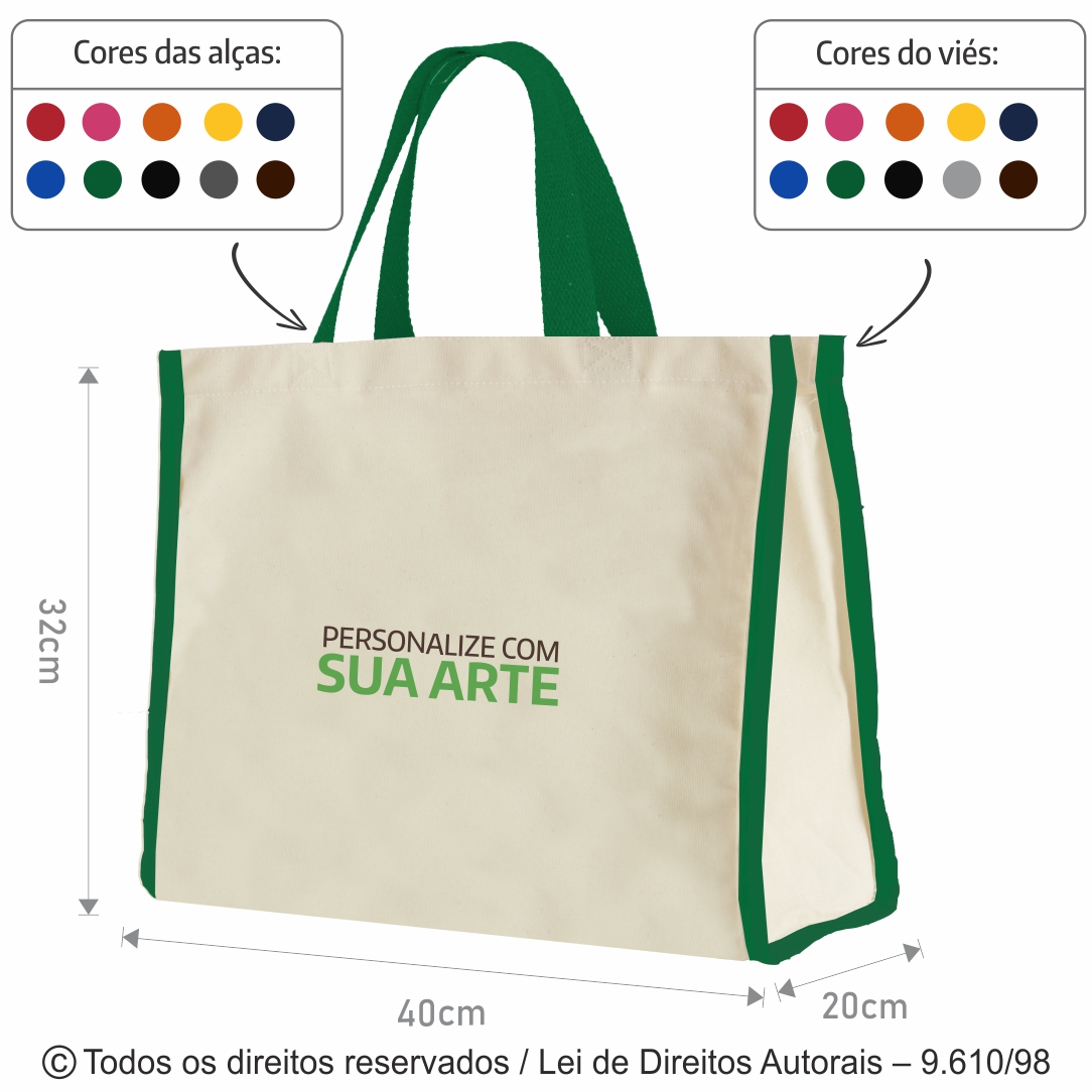 ECOBAG DE LONA 40X32X20CM 12LFCDC