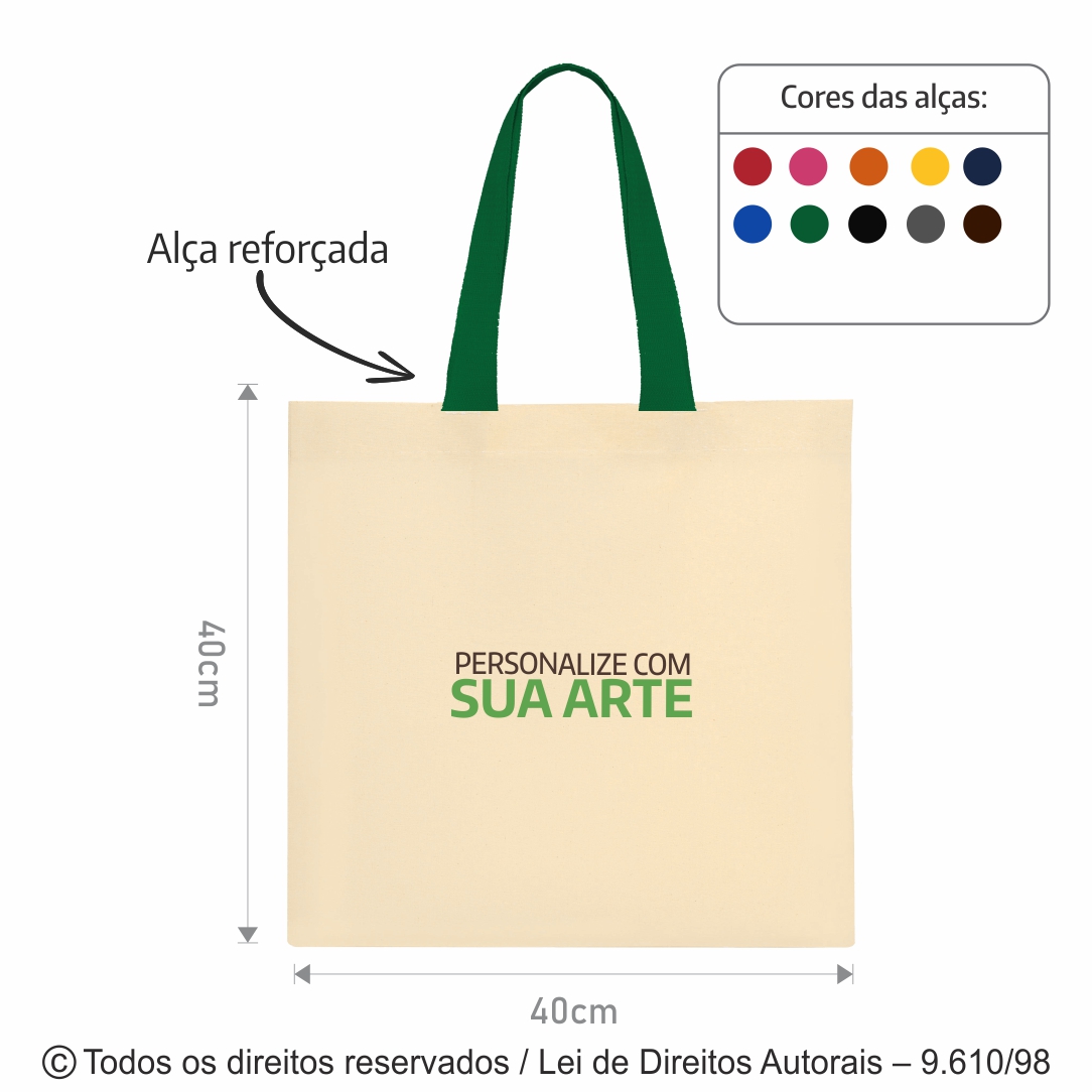 ECOBAG DE LONA 40X40CM 5LFC