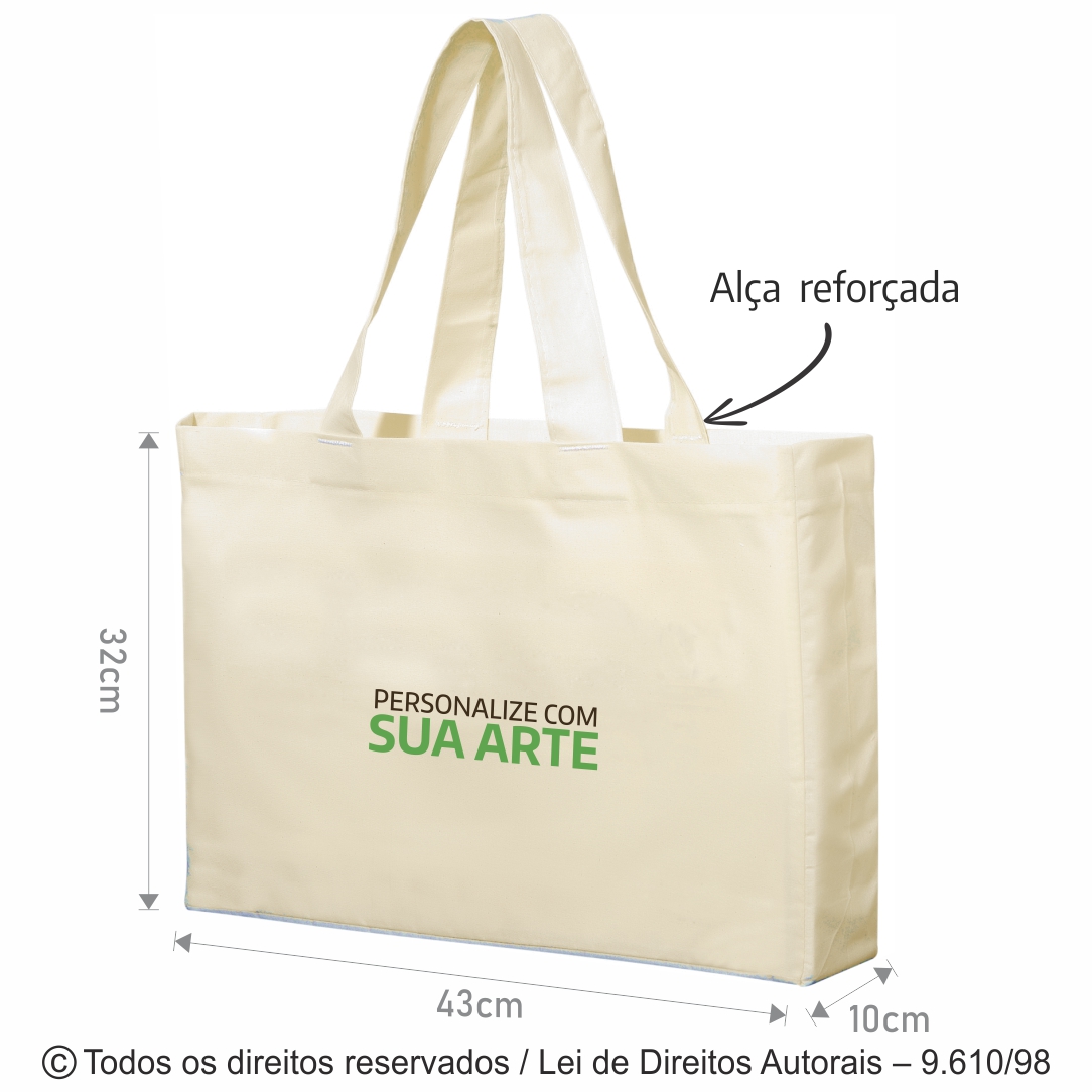 ECOBAG DE LONA 43X32X10CM 26L