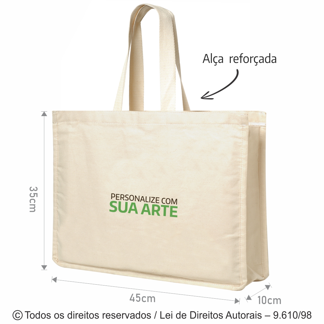 ECOBAG DE LONA 45X35X10CM 9L