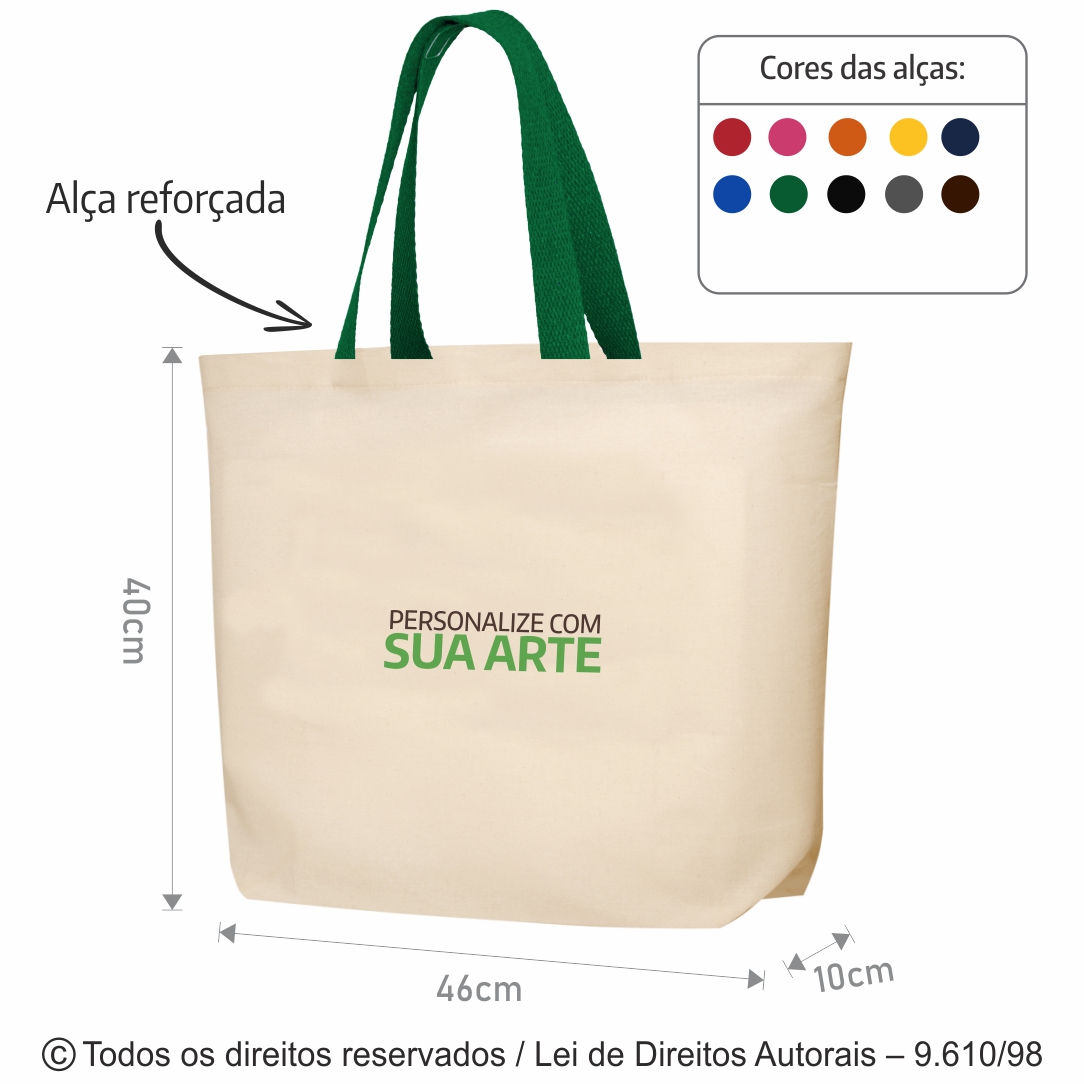 ECOBAG DE LONA  46X40X10CM 2LFC