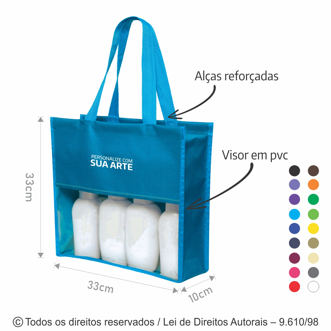 SACOLA DE NYLON 33X33X10CM 119N