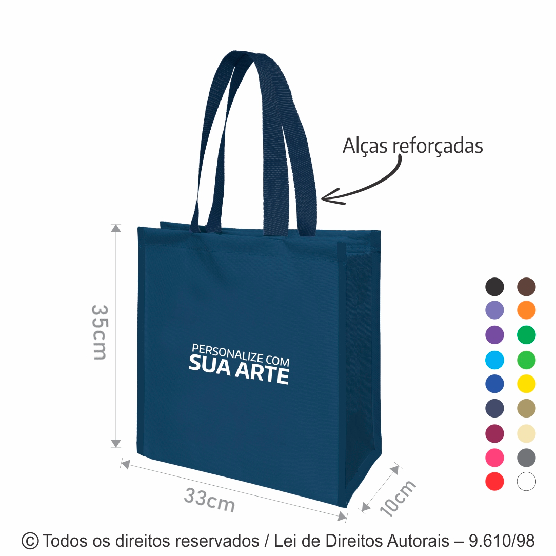 SACOLA DE NYLON 33X35X10CM 140NFC