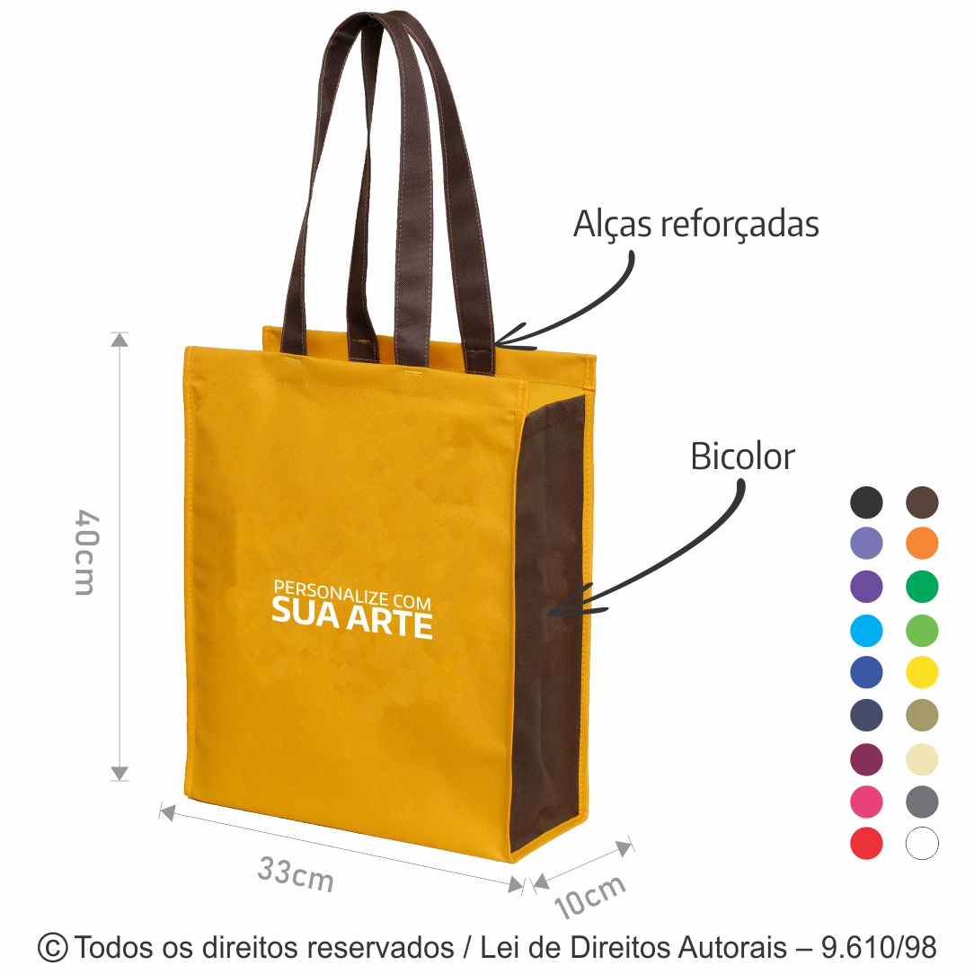 SACOLA DE NYLON 33X40X15CM 113N