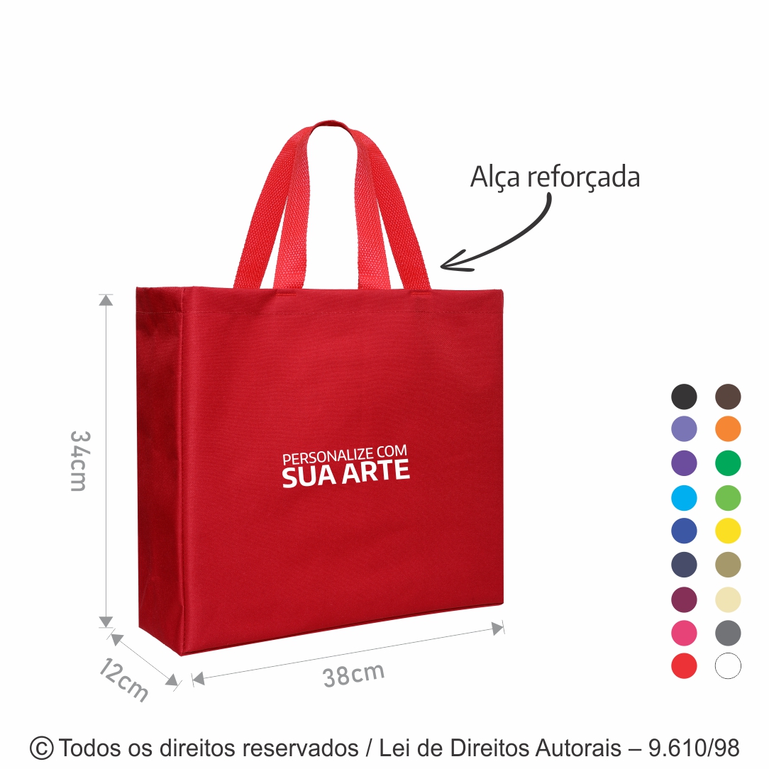 SACOLA DE NYLON 38X34X12CM 179N