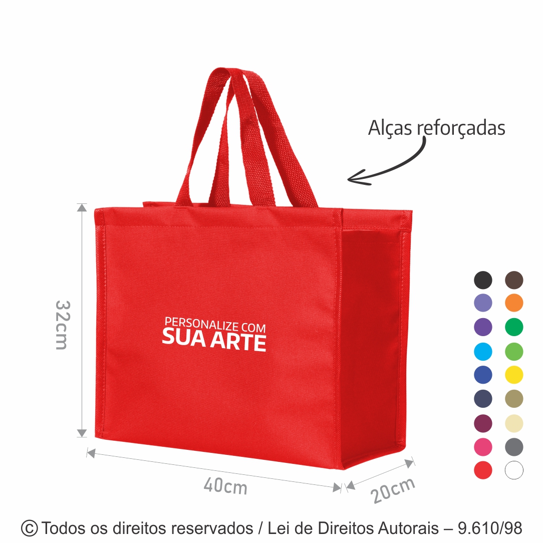 SACOLA DE NYLON 40X32X20CM 12N