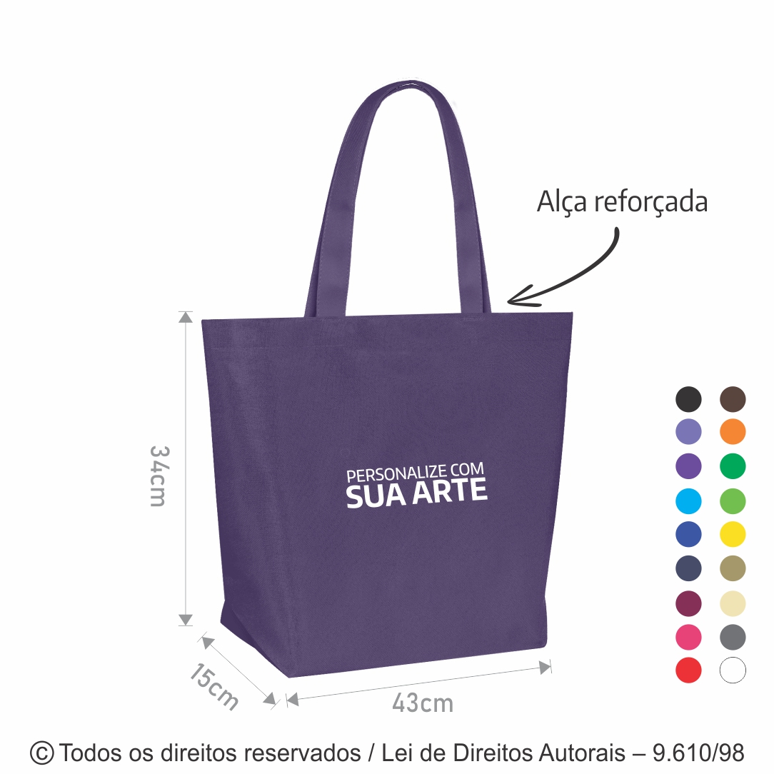SACOLA DE NYLON 43X34X15CM 86N