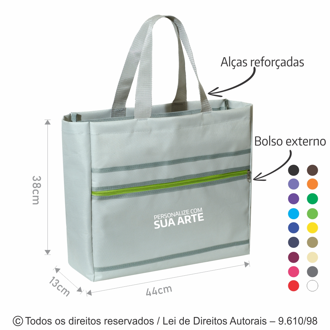 SACOLA DE NYLON 44X38X13CM 105N